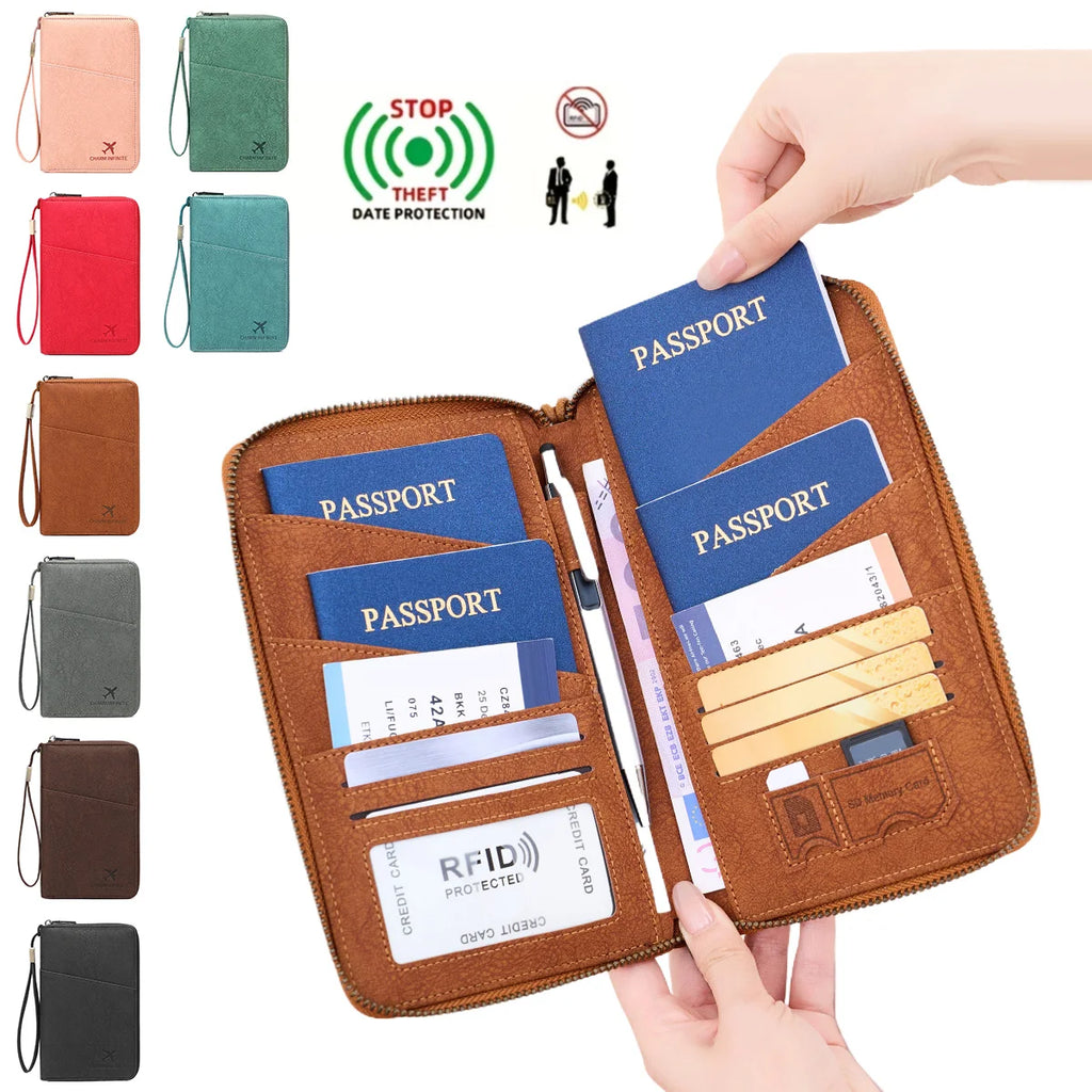·New Anti-theft Card & Travel Multi Passport Holder