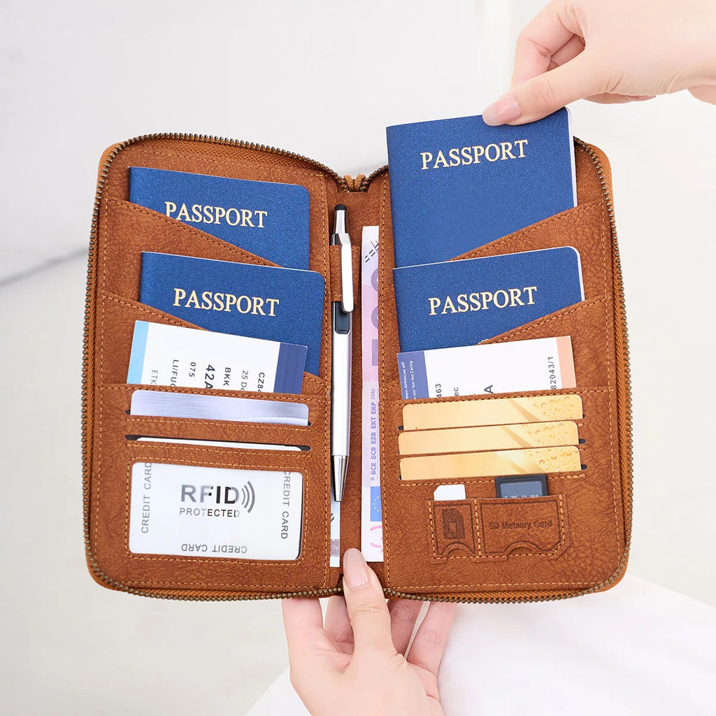 ·New Anti-theft Card & Travel Multi Passport Holder