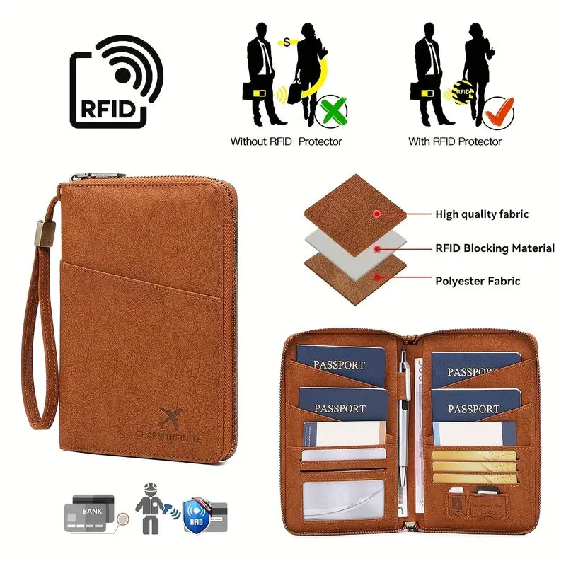 ·New Anti-theft Card & Travel Multi Passport Holder