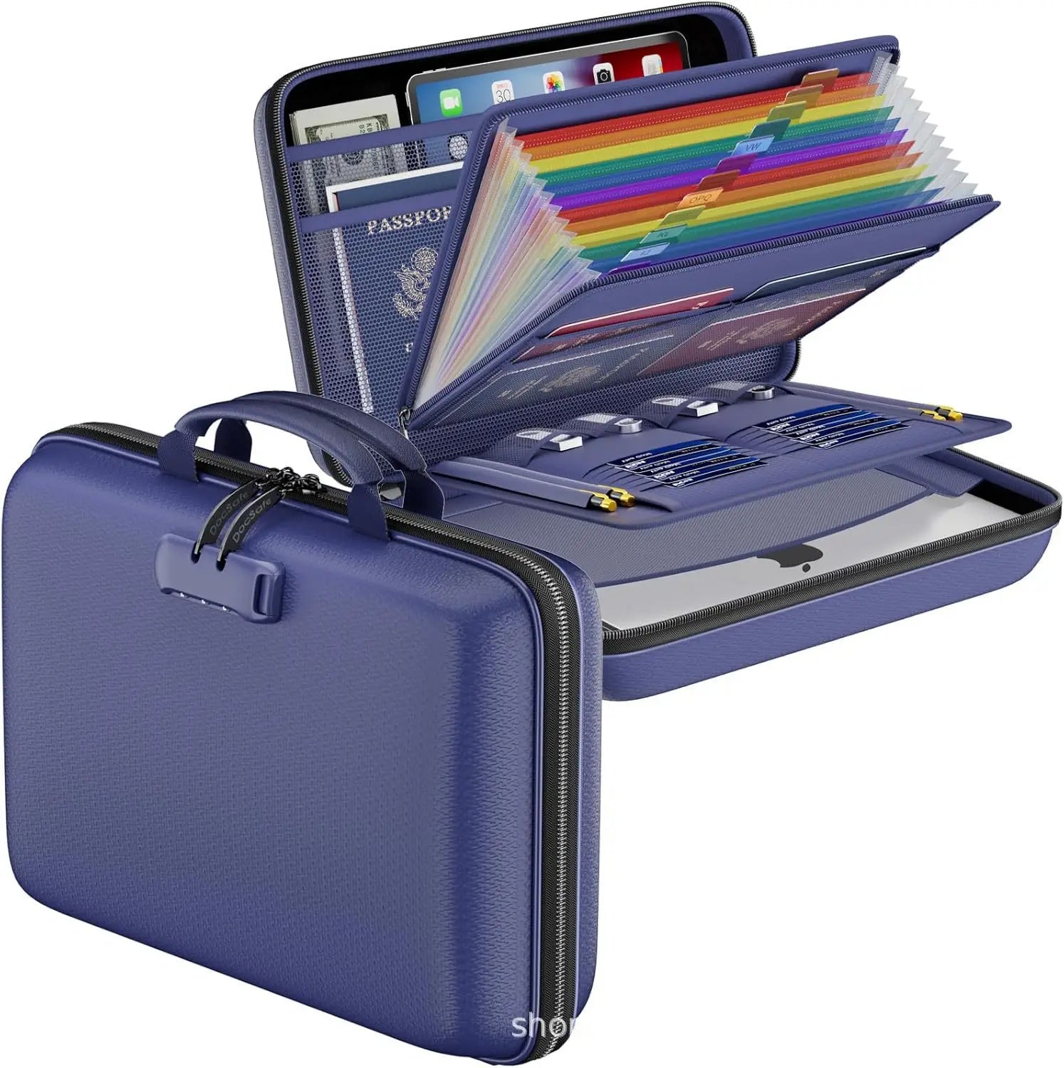 Fireproof & Waterproof Document Bag – Portable File Organizer Briefcase for Important Papers & Valuables